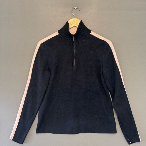 Lauren Ralph Lauren Women’s Full Zip Up Knit Sweater Size Large Sport - Picture 1 of 15